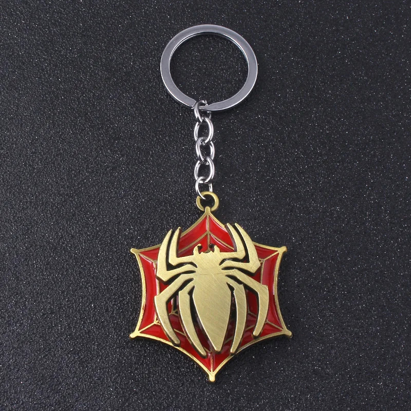 Rotatable Spider Keychain – Metal Backpack Accessory