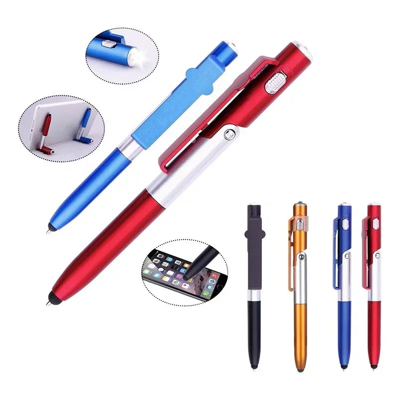 Multifunctional Ballpoint Pen with LED Light & Phone Holder
