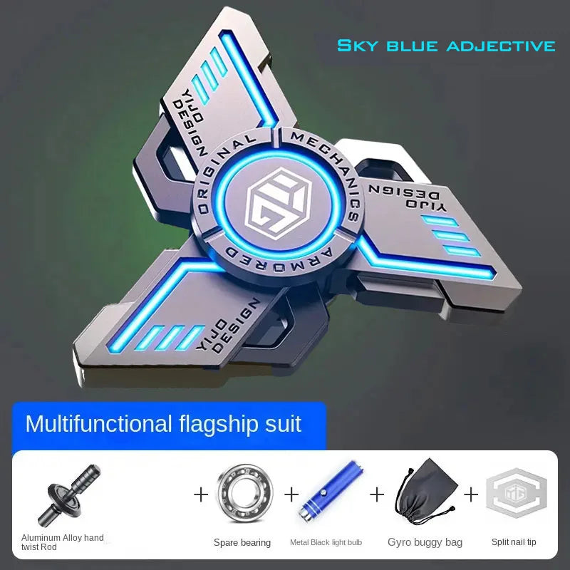 Metal Fidget Spinner – Glow EDC Spinning Stress Relief Toy
