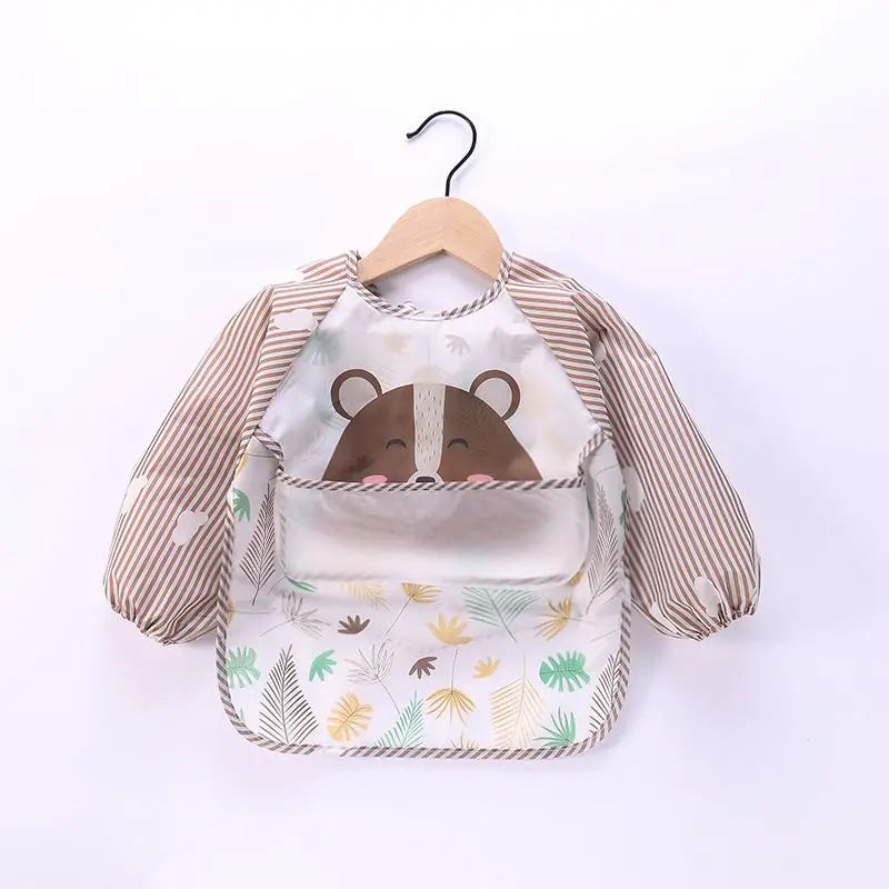 Waterproof Baby Bib Long Sleeve