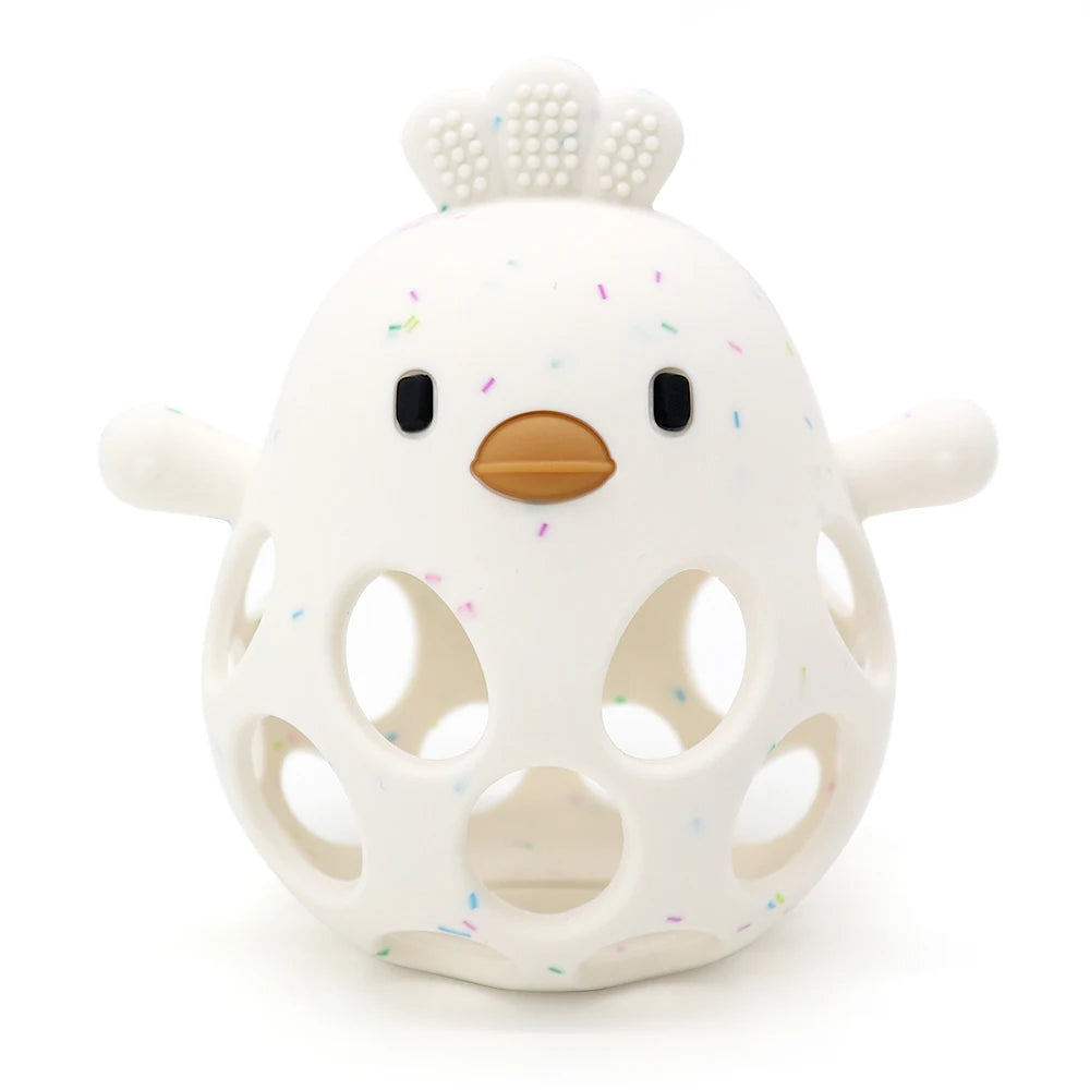 Baby Silicone Teether – Cartoon Chick Teething Toy
