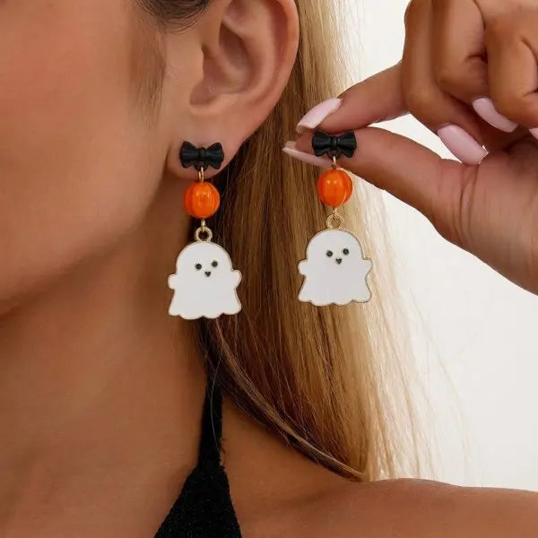 Fly Stud Earrings – Funny Insect Prank Halloween Jewelry