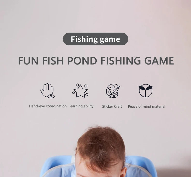 Wooden Magnetic Fishing Toy – Marine Life Learning Game