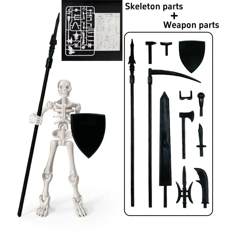 Movable Skeleton Action Figure – Halloween Collectible