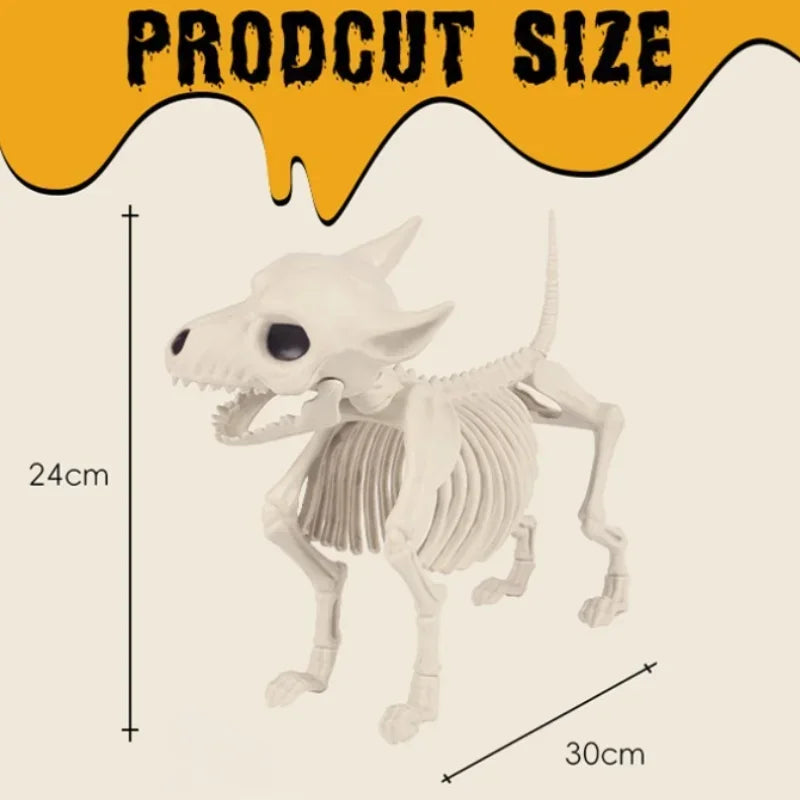 Halloween Wolf Skeleton Decoration for Indoor Outdoor Garden Decor