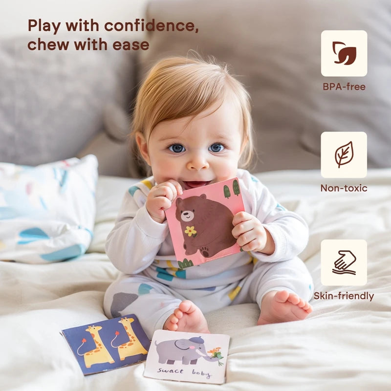 Montessori Tissue Box Toy – Baby Sensory Cloth Busy Cube
