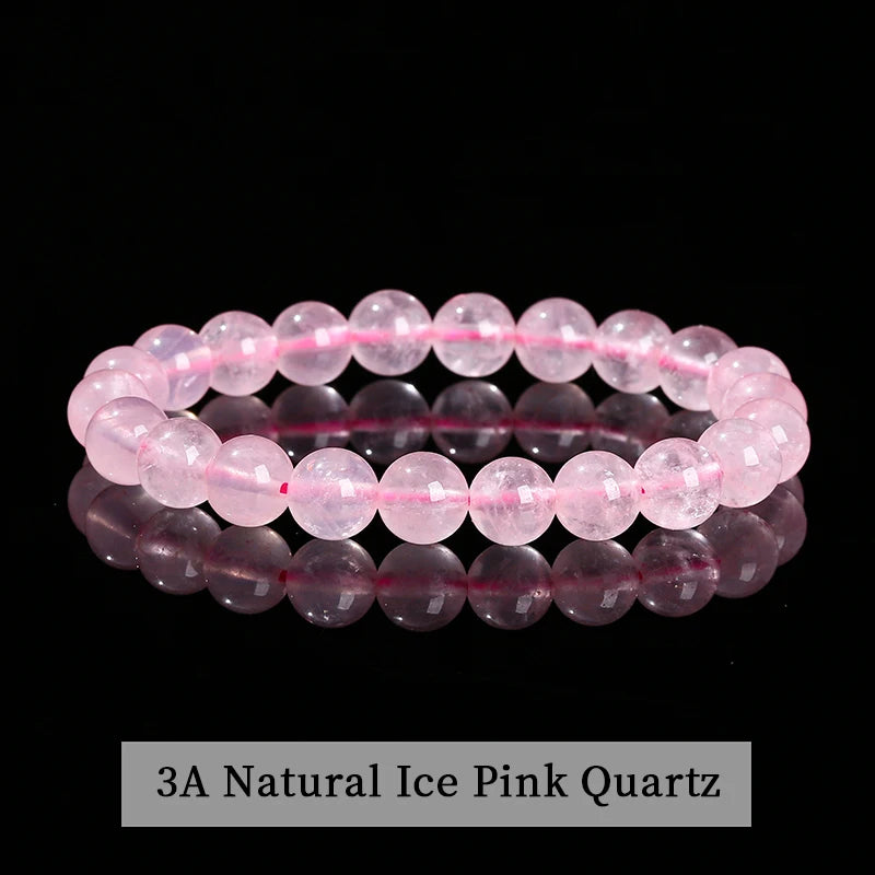 Natural Stone Bead Bracelet – Crystal & Agate Jewelry