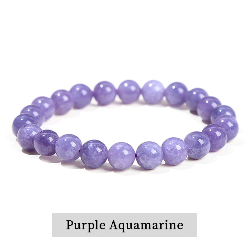 Natural Stone Bead Bracelet – Crystal & Agate Jewelry