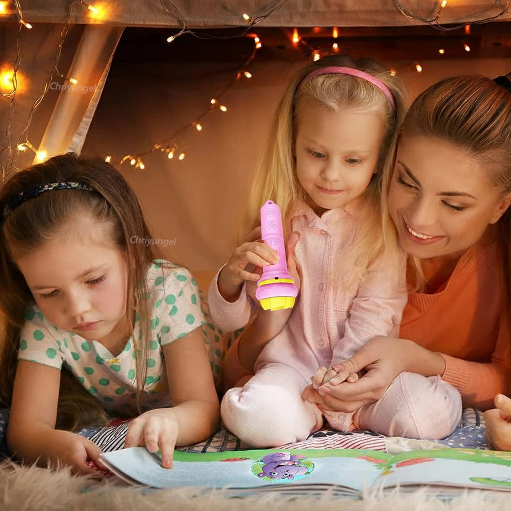 Kids Projector Flashlight – 10 Cards Picture Learning Toy