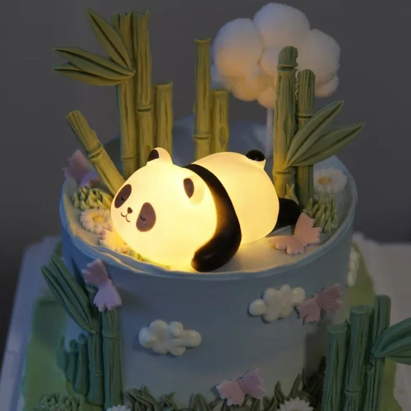 Panda Night Light Soft Ambient Bedroom Lamp