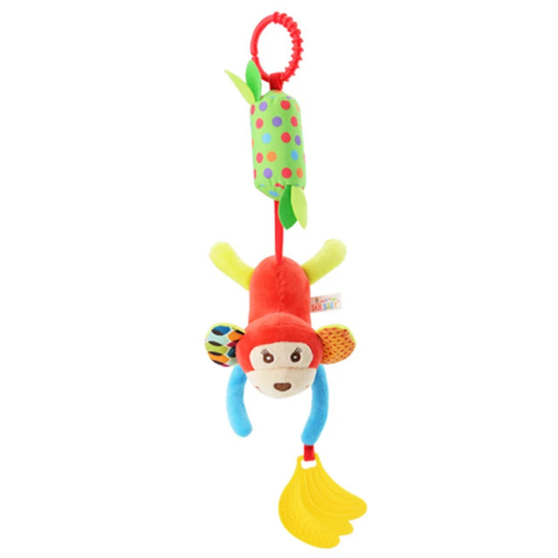 Baby Hanging Rattle Toy – Soft Plush Stroller & Crib Sensory Toy