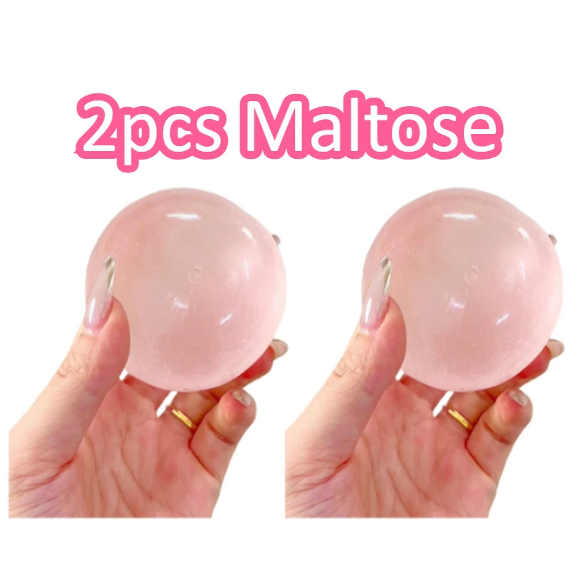 Blue Squishy Ball – Soft Mochi Squeeze Fidget Toy