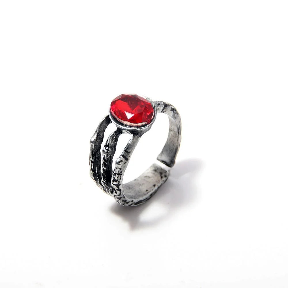Gothic Fantasy Ring Vintage Dark Style Jewelry for Men