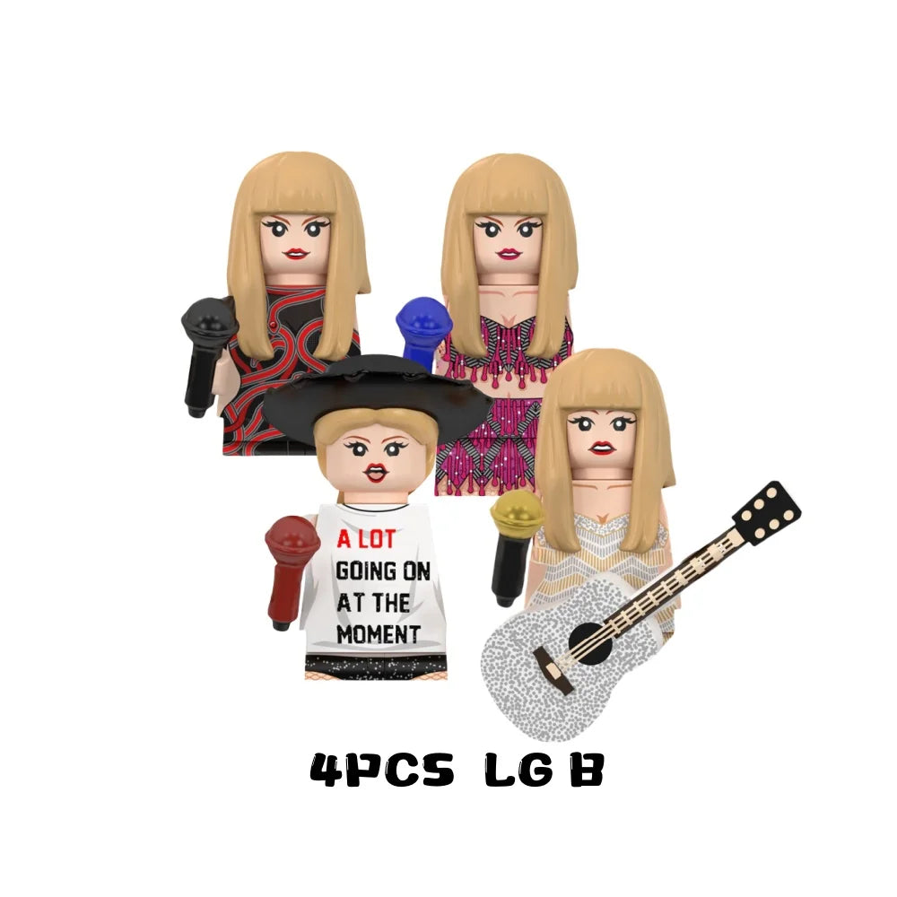 Female Singer Building Blocks – Mini Music Figure DIY Set