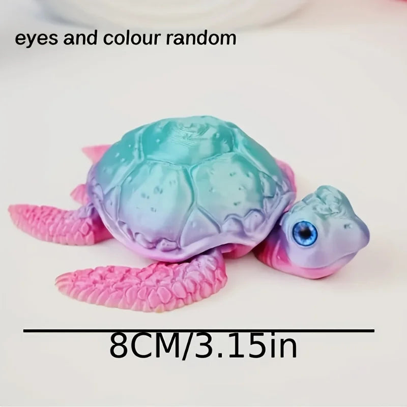 3D Printed Turtle Ornament – Turtle Figurine Home Decor