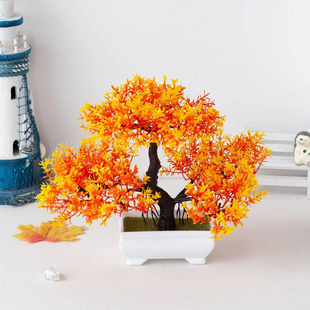Artificial Bonsai Tree – Mini Indoor Plant Home Decor