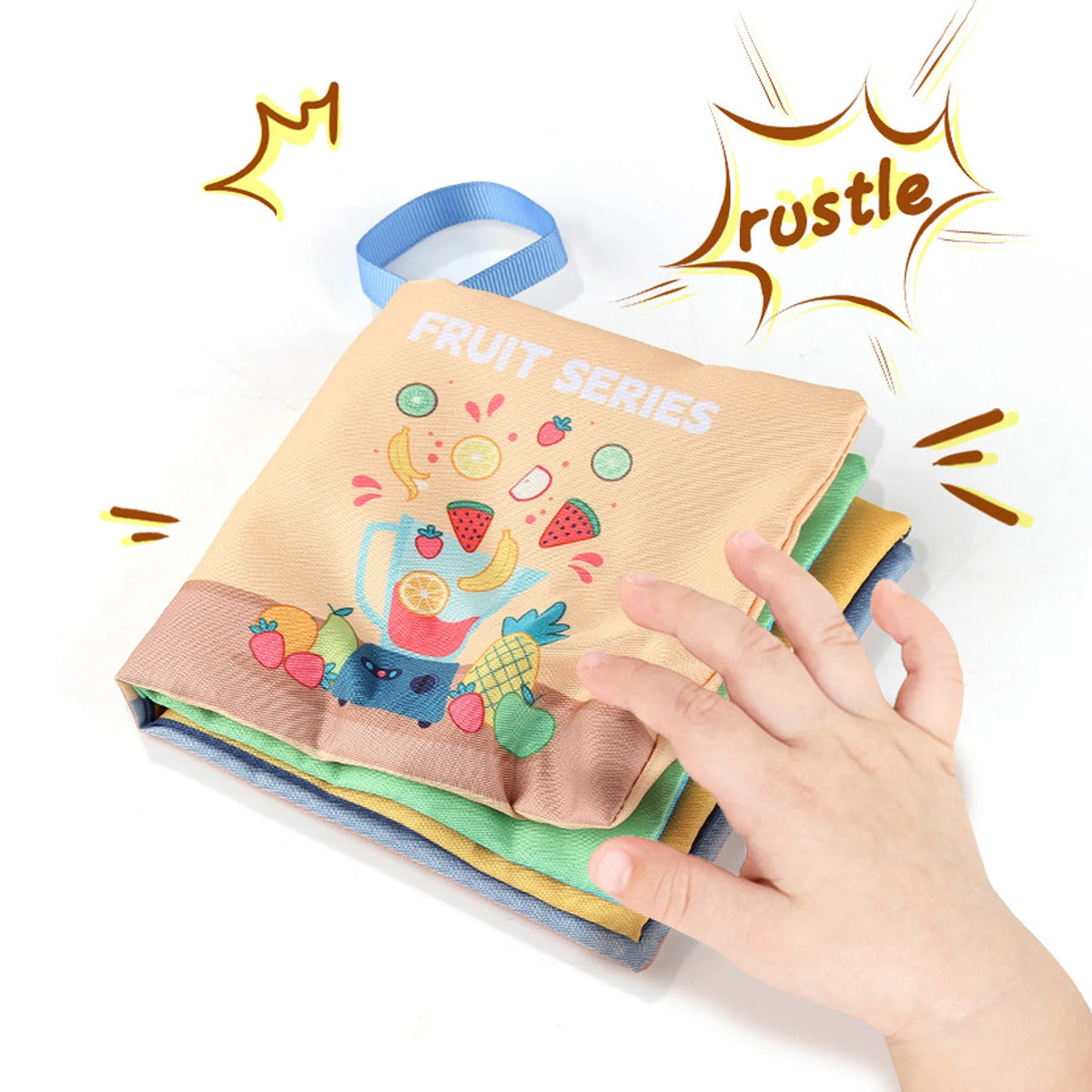 Baby Sensory Cloth Book – High Contrast Montessori Learning Toy