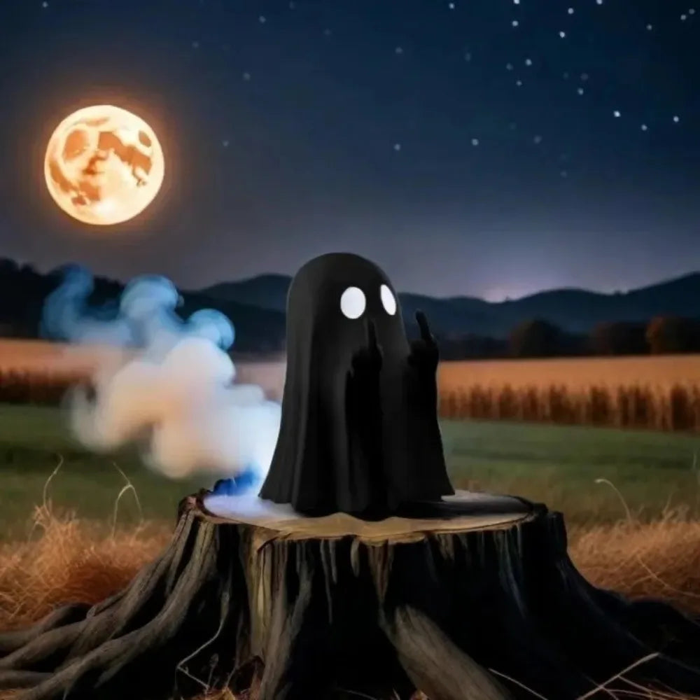 Ghost Statue – Spooky Halloween Decor for Shelf & Table