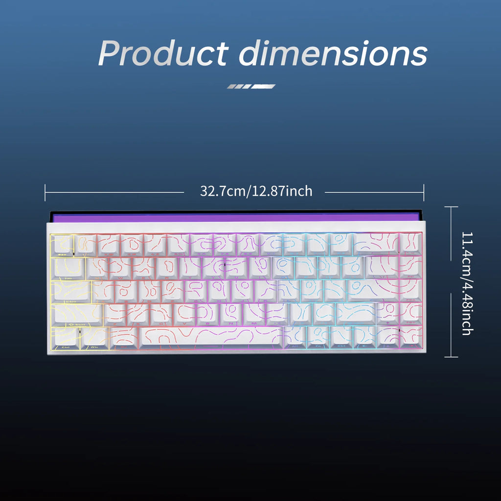 Mechanical Gaming Keyboard – 68 Key RGB Wired Keyboard