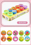 10pcs Assorted Stamps for Self-ink Stamps Toy Stamps Smiley Face Seal Scrapbooking DIY Painting Photo Album Decoration
