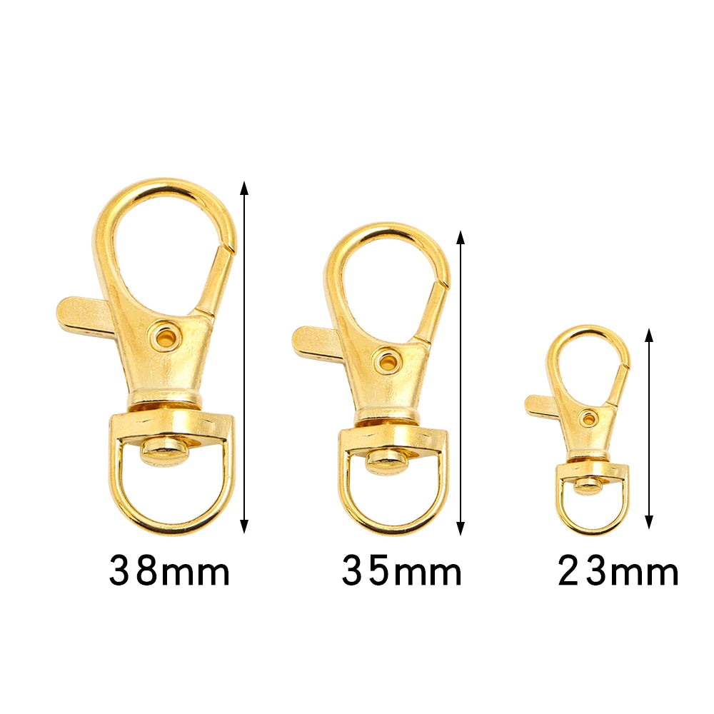 Swivel Lobster Clasp, Split Key Ring for DIY Keychains & Jewelry