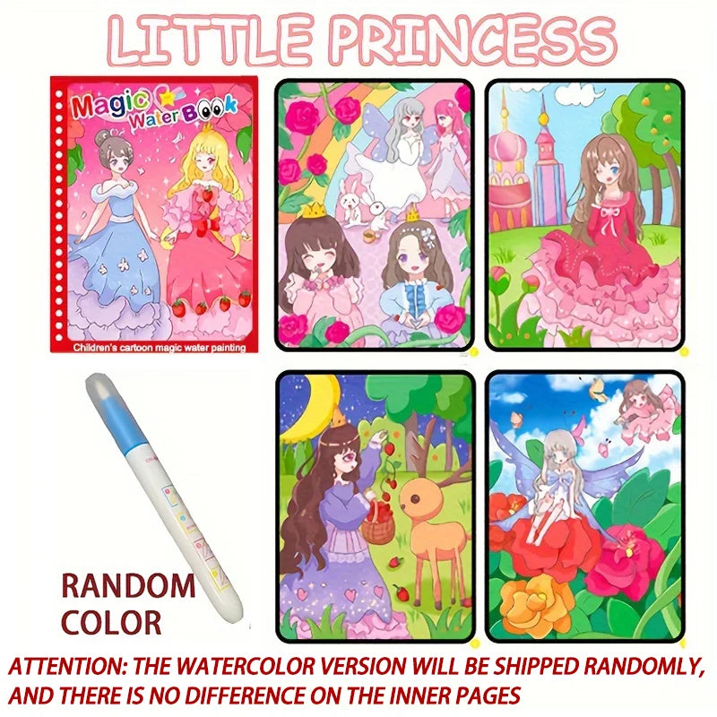Reusable Water Coloring Book – Magic Drawing Book for Kids