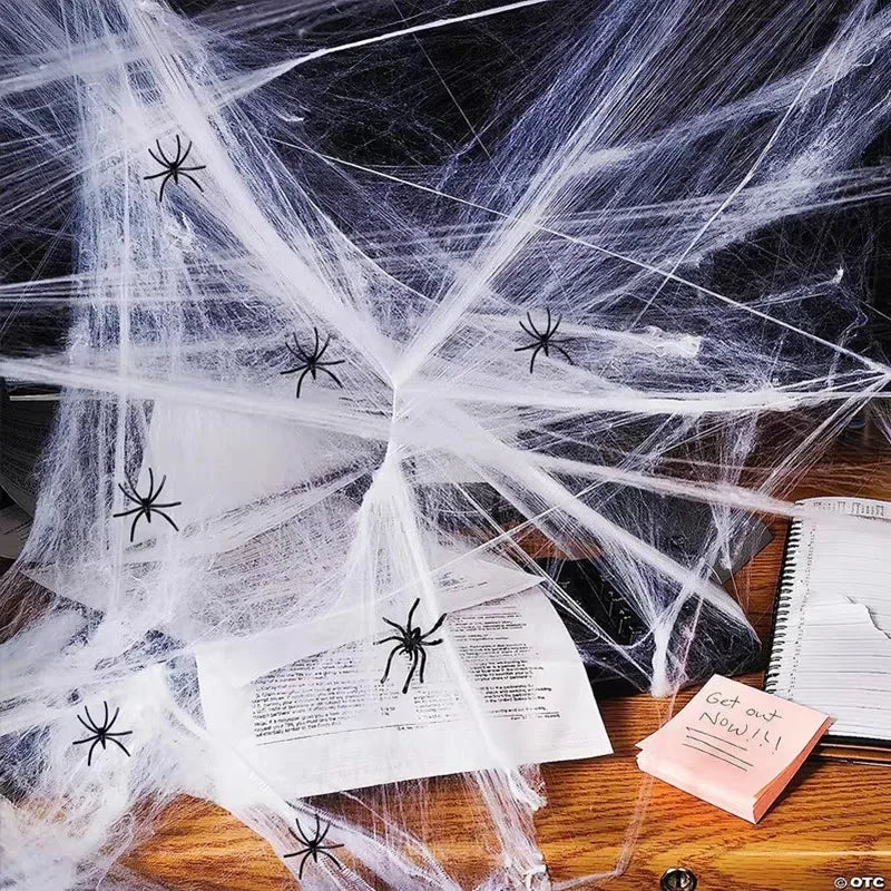 Halloween Spider Web Stretchy