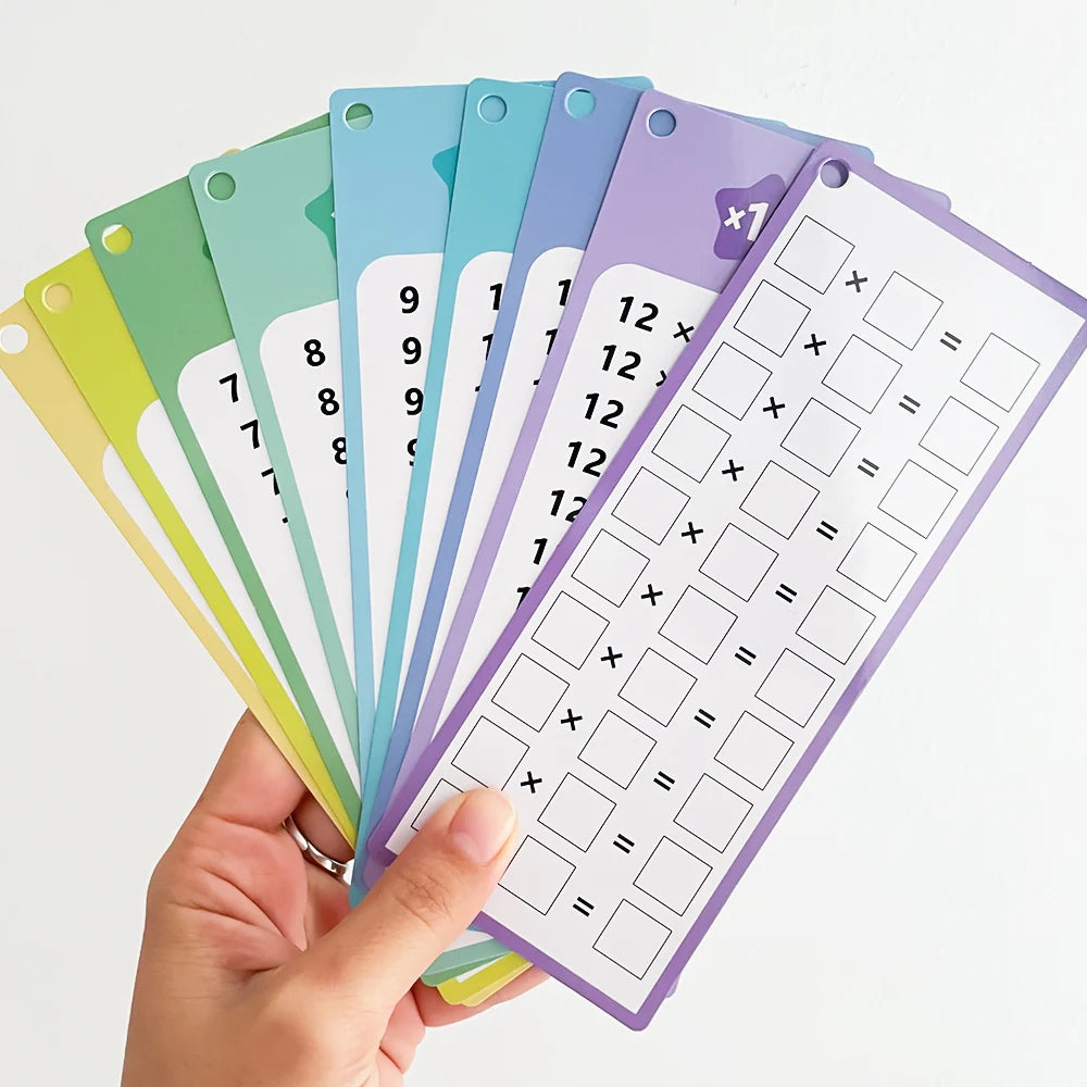 Multiplication Flash Cards Times Table Math Learning Tool