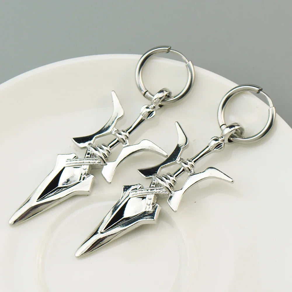 Anime Cosplay Necklace Halberd Pendant