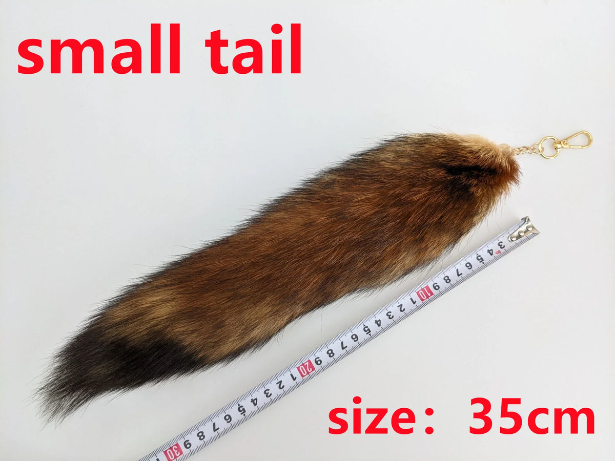 Fox Tail Keychain for Women Furry Y2K Car Accessory