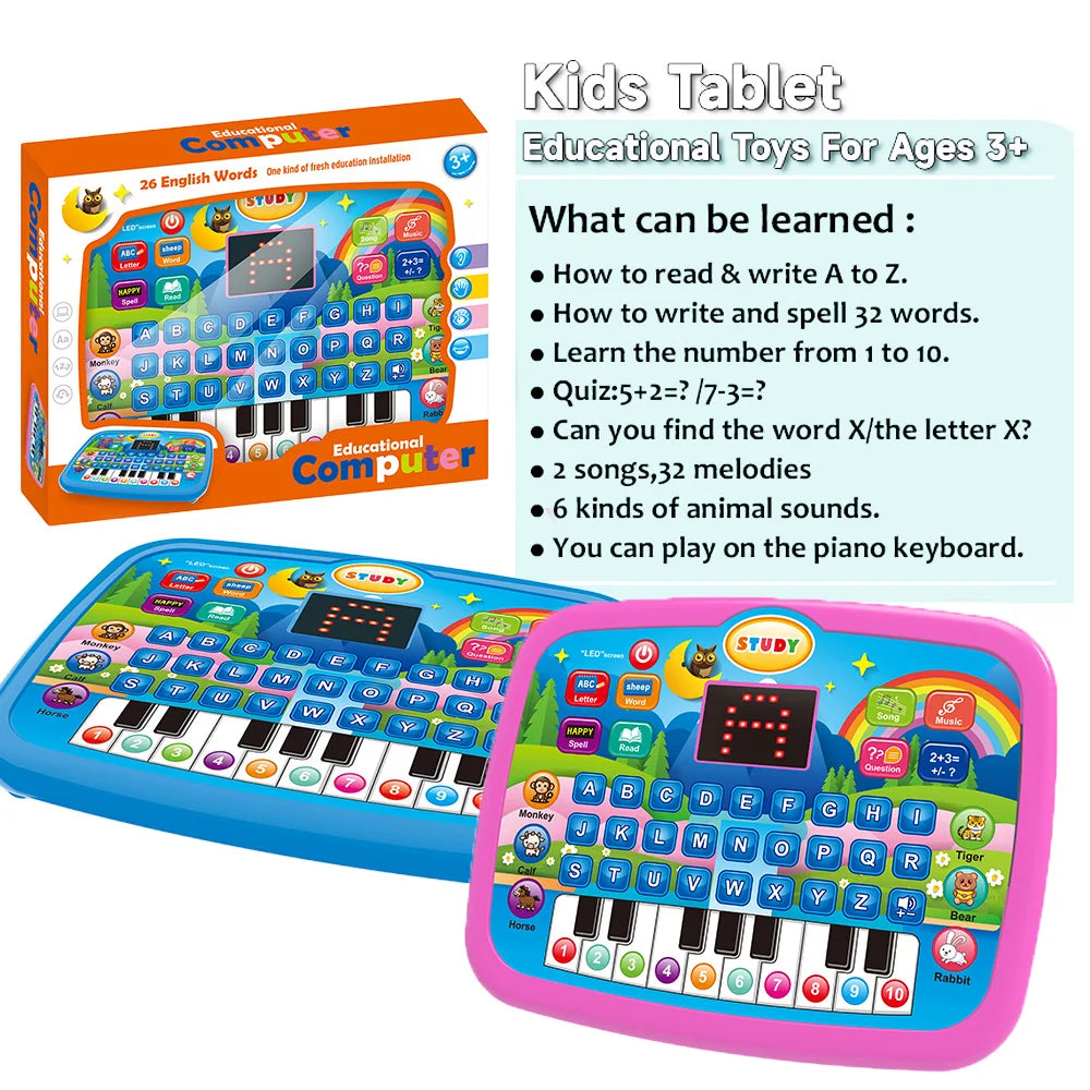 Kids Learning Tablet – Educational Literacy & Math Toy