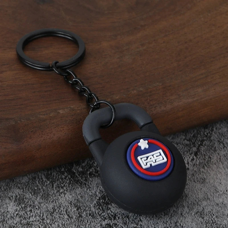 Dumbbell Keychain, Fitness Water Bottle Clip for Gym Bags
