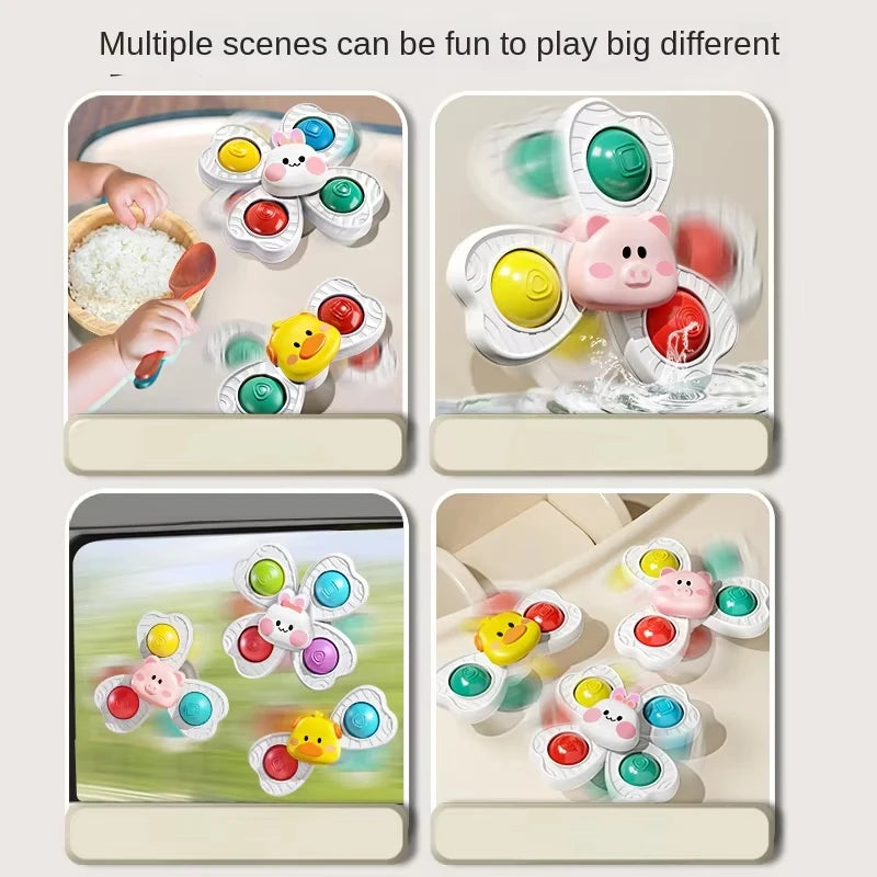 Suction Cup Bath Toy – Spinning Waterwheel Toy for Kids