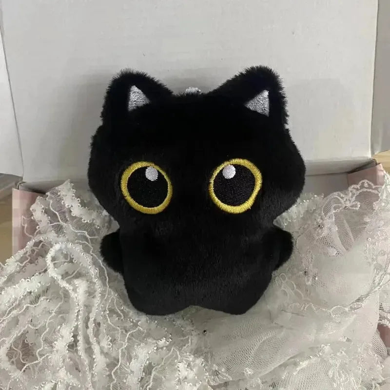 Black Cat Plush Toy – Cute Cuddly Cat Doll for Gifts