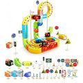 STEM Train Track Set – DIY 3D Railway Building Toy with Electric Train