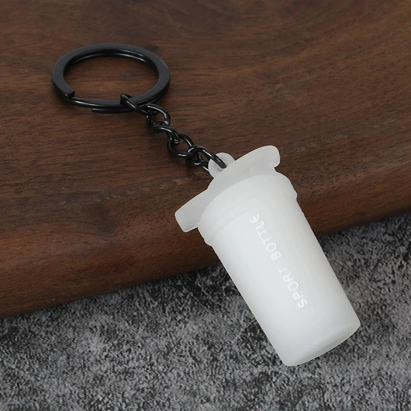 Dumbbell Keychain, Fitness Water Bottle Clip for Gym Bags