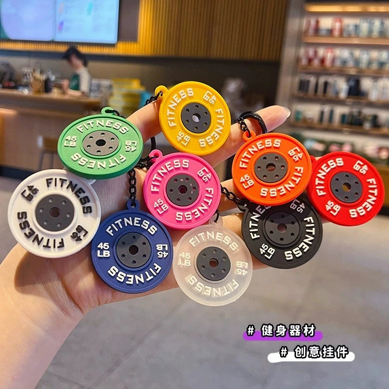 Dumbbell Keychain, Fitness Water Bottle Clip for Gym Bags