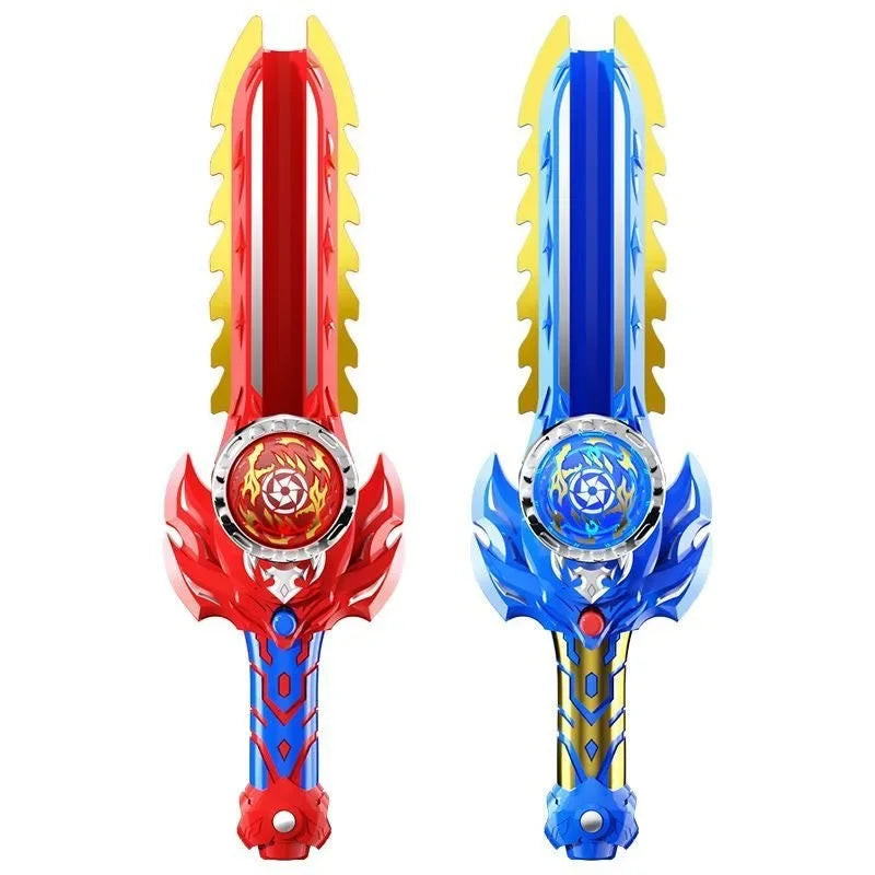 LED Spinning Top Toy with Launcher