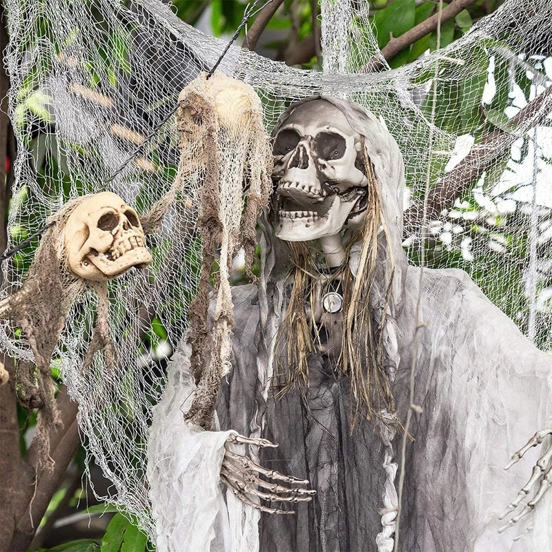 Halloween Spider Web Decoration – Black Gauze Artificial Web