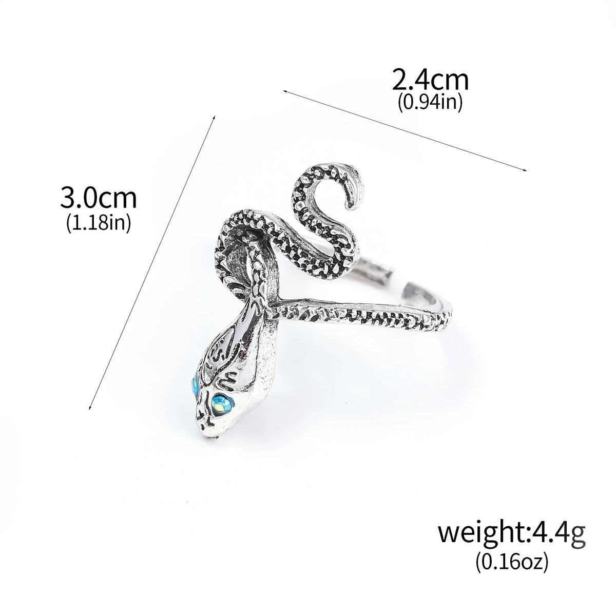 Gothic Fantasy Ring Vintage Dark Style Jewelry for Men