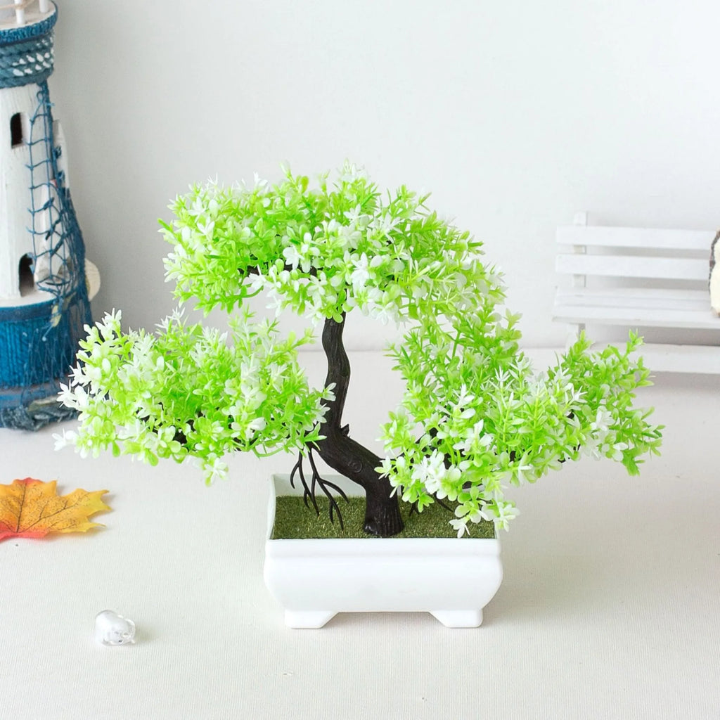 Artificial Bonsai Tree – Mini Indoor Plant Home Decor