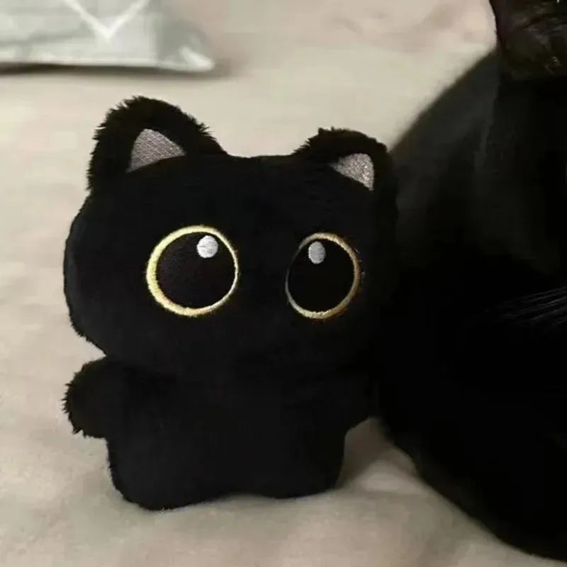 Black Cat Plush Toy – Cute Cuddly Cat Doll for Gifts