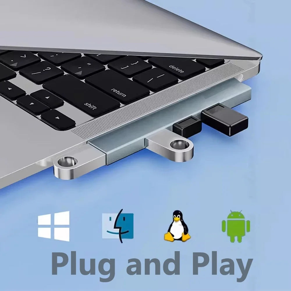 KEBIDUMEI USB 3.0 HUB 4 IN 1 5Gbps High Speed Transmission Dock Station Portable USB Splitter OTG Adapter Computer Accessories