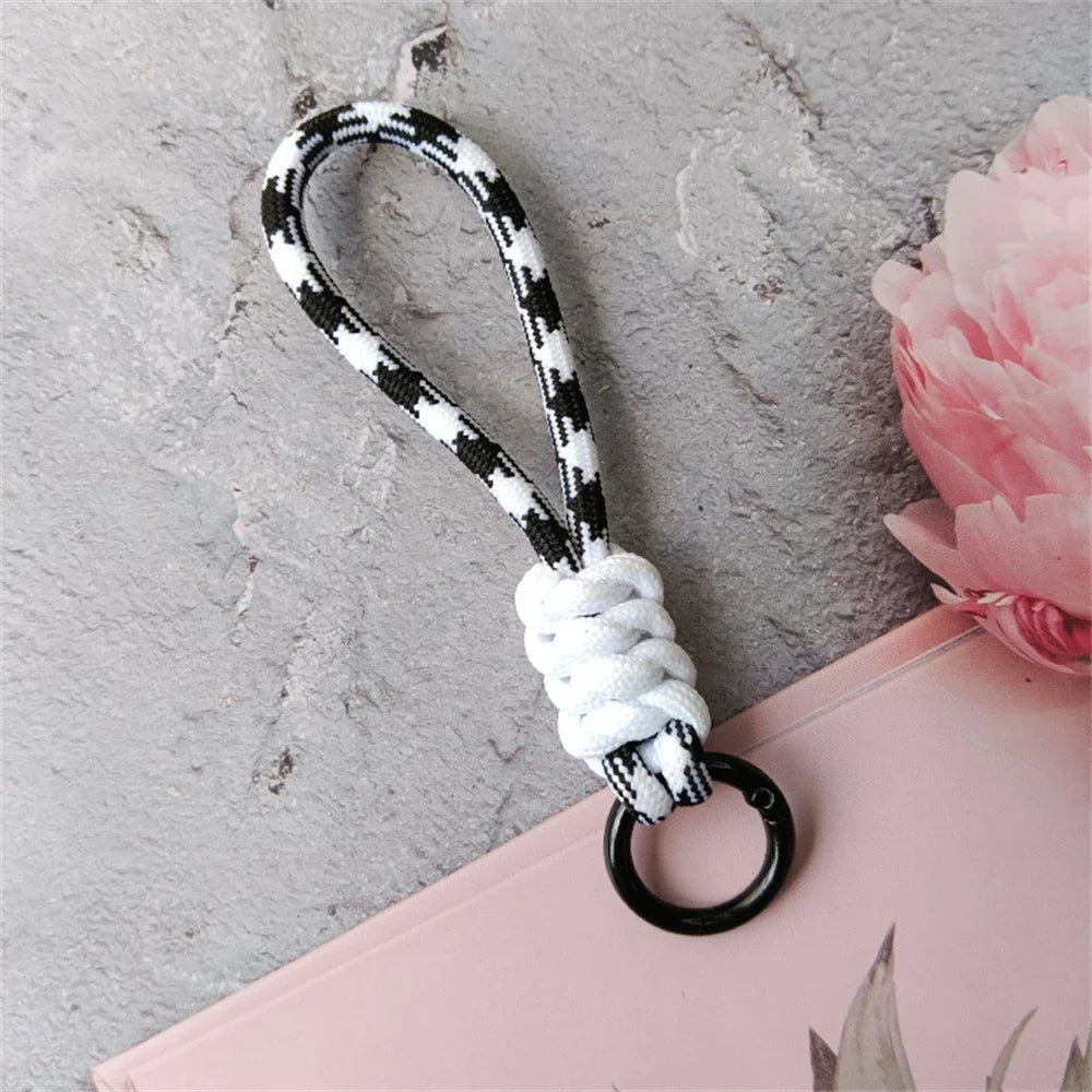 Braided Lanyard Keychain – Colorful Paracord Wrist Strap