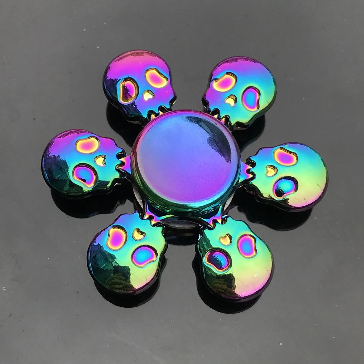 Metal Fidget Spinner – Colorful Hand Spinner with 8 Beads