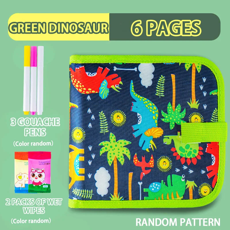 Reusable Drawing Book for Kids – Erasable Doodle Pad with Drawing Pens