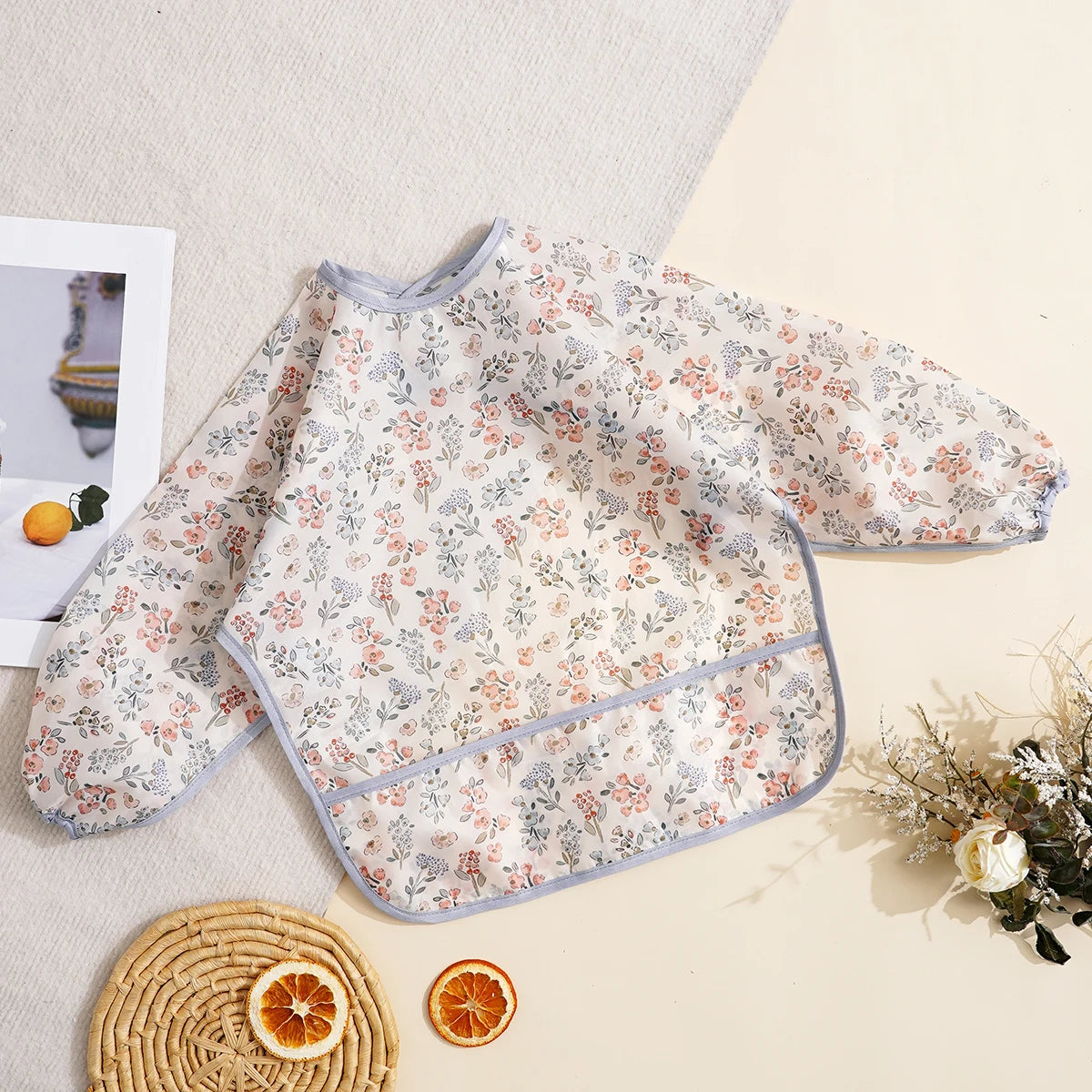Waterproof Baby Bib – Long Sleeve Feeding Bib for Toddlers