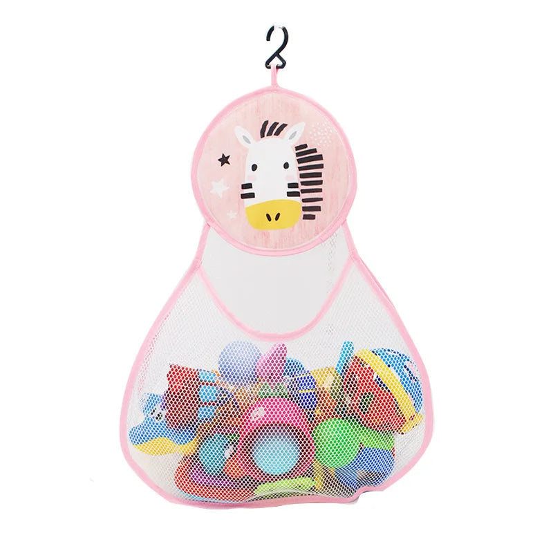 Bath Toy Storage Bag – Mesh Baby Toy Organizer with Suction Cups
