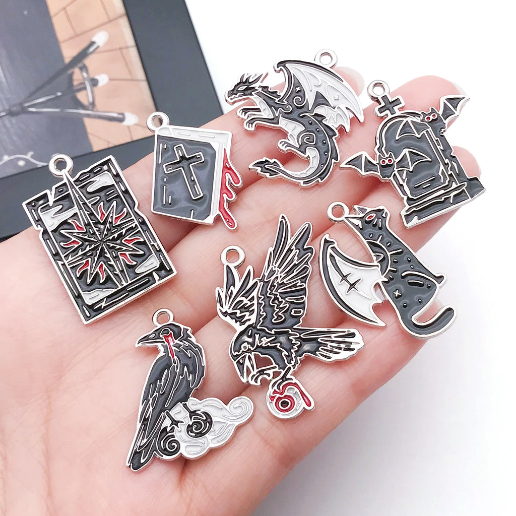 Halloween Charms 12/15-Piece Punk DIY Set