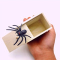 Tricky Spider Prank Box – Wooden Haunted House Display